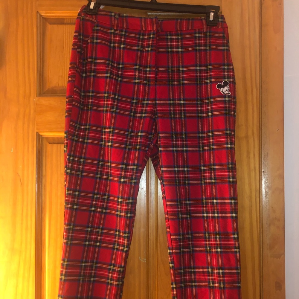 Forever 21 x Mickey Mouse plaid pants